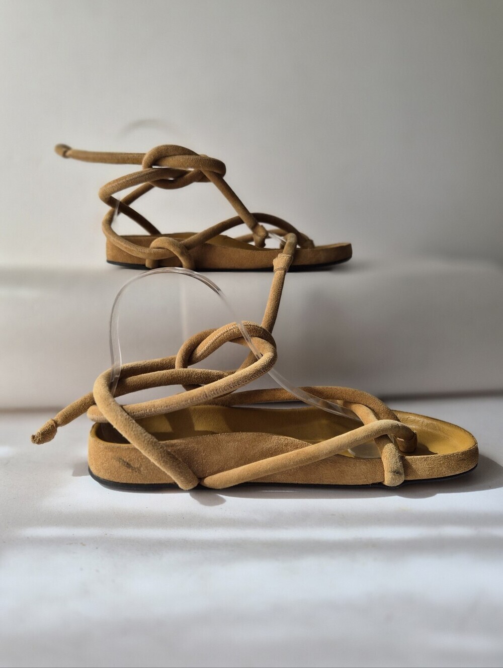 Isabel Marant Lastro Suede Sandal 37 Designer Boho Desert Nomad Luxe Gladiator